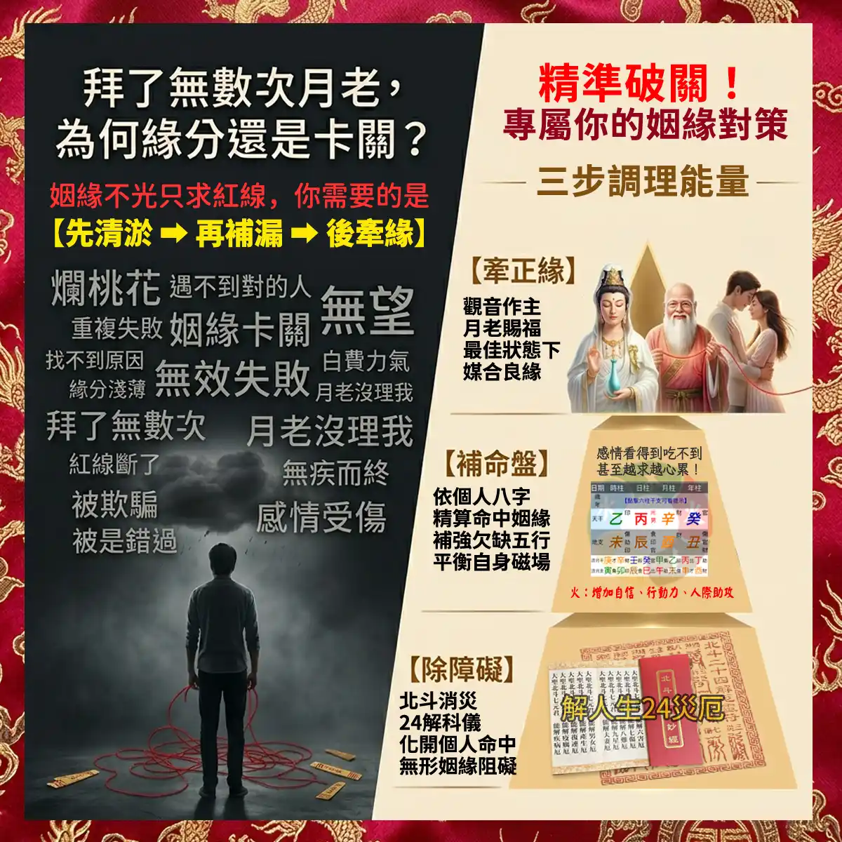 姻緣不光只求紅線，你需要的是先清淤 ，再補漏 ，後牽緣｜專屬你的姻緣對策｜人生有易思